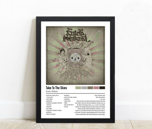 Enter Shikari | Take To The Skies | Custom Album Cover Poster Print