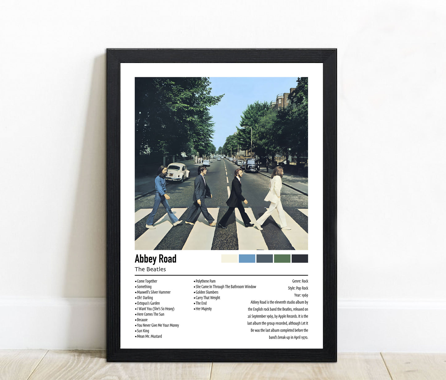 The Beatles | Abbey Road | Custom Album Cover Poster Print