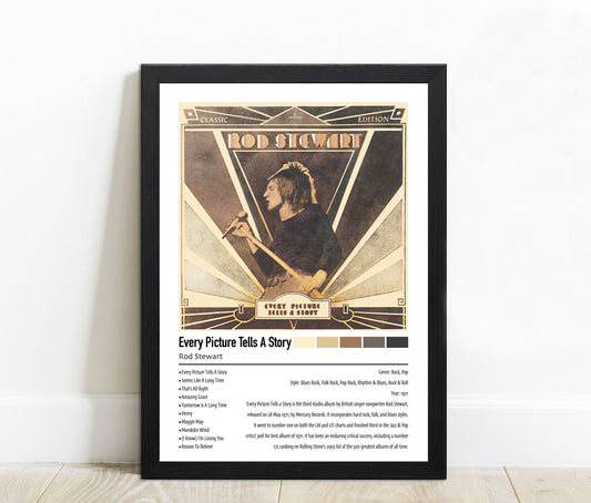 Rod Stewart | Every Picture Tells A Story | Custom Album Cover Poster Print
