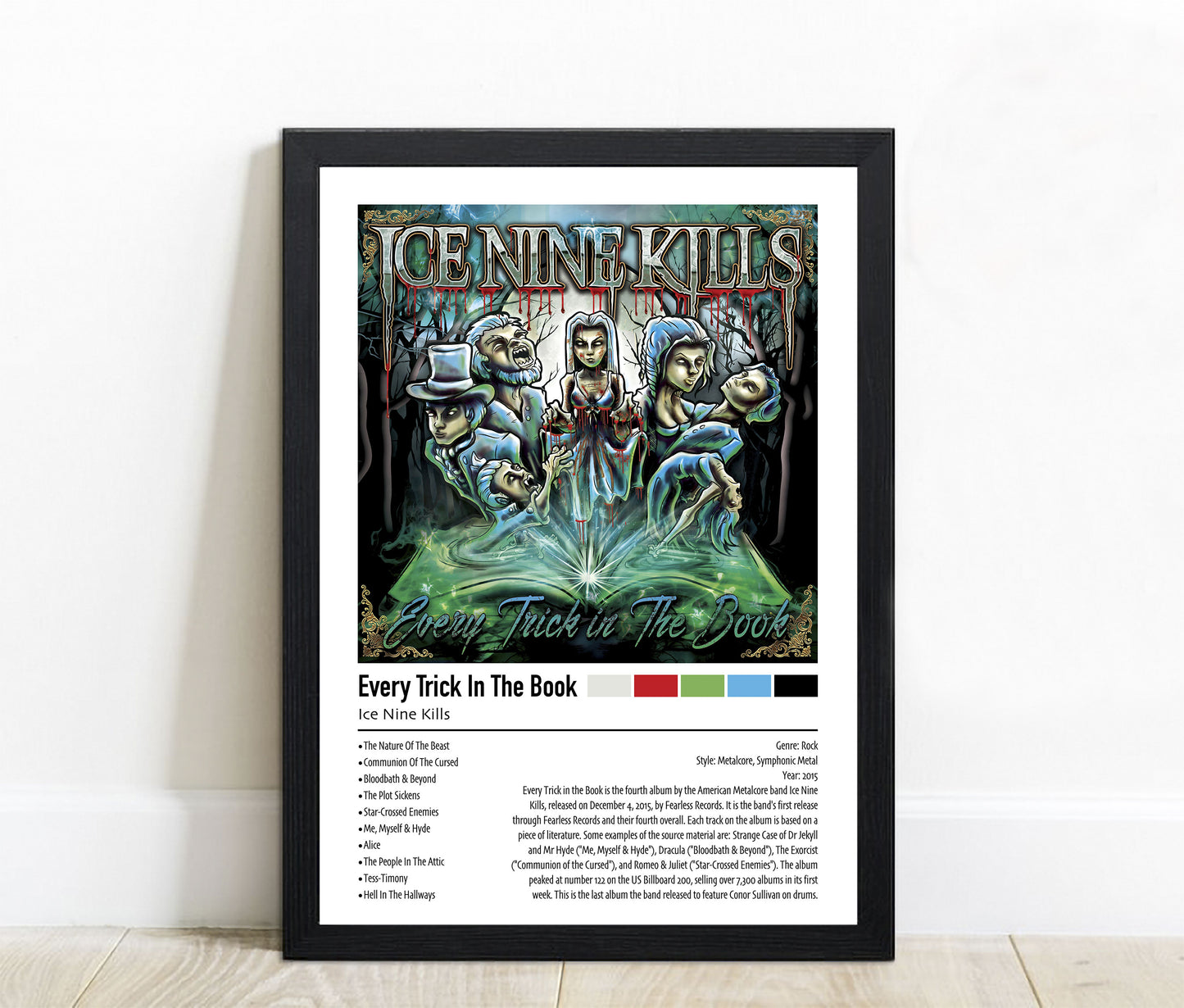 Ice Nine Kills | Every Trick In The Book | Custom Album Cover Poster Print