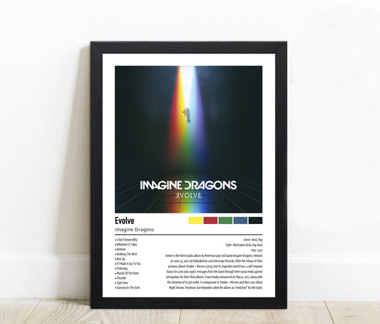 Imagine Dragons | Evolve | Custom Album Cover Poster Print