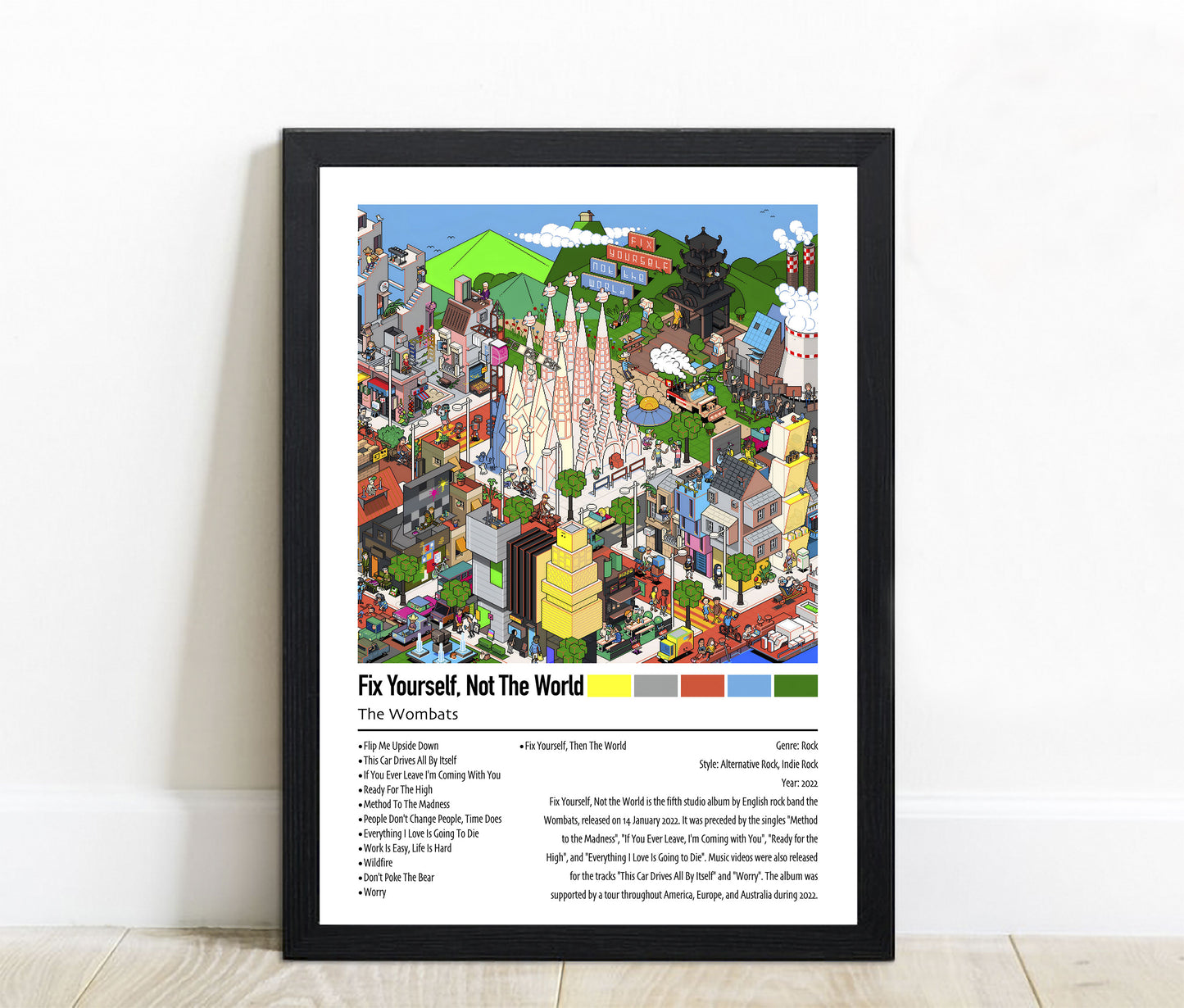 Wombats | Fix Yourself, Not The World | Custom Album Cover Poster Print