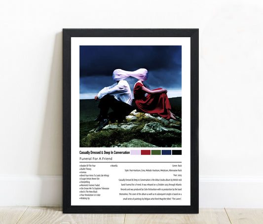Funeral For A Friend | Casually Dressed & Deep In Conversation | Custom Album Cover Poster Print