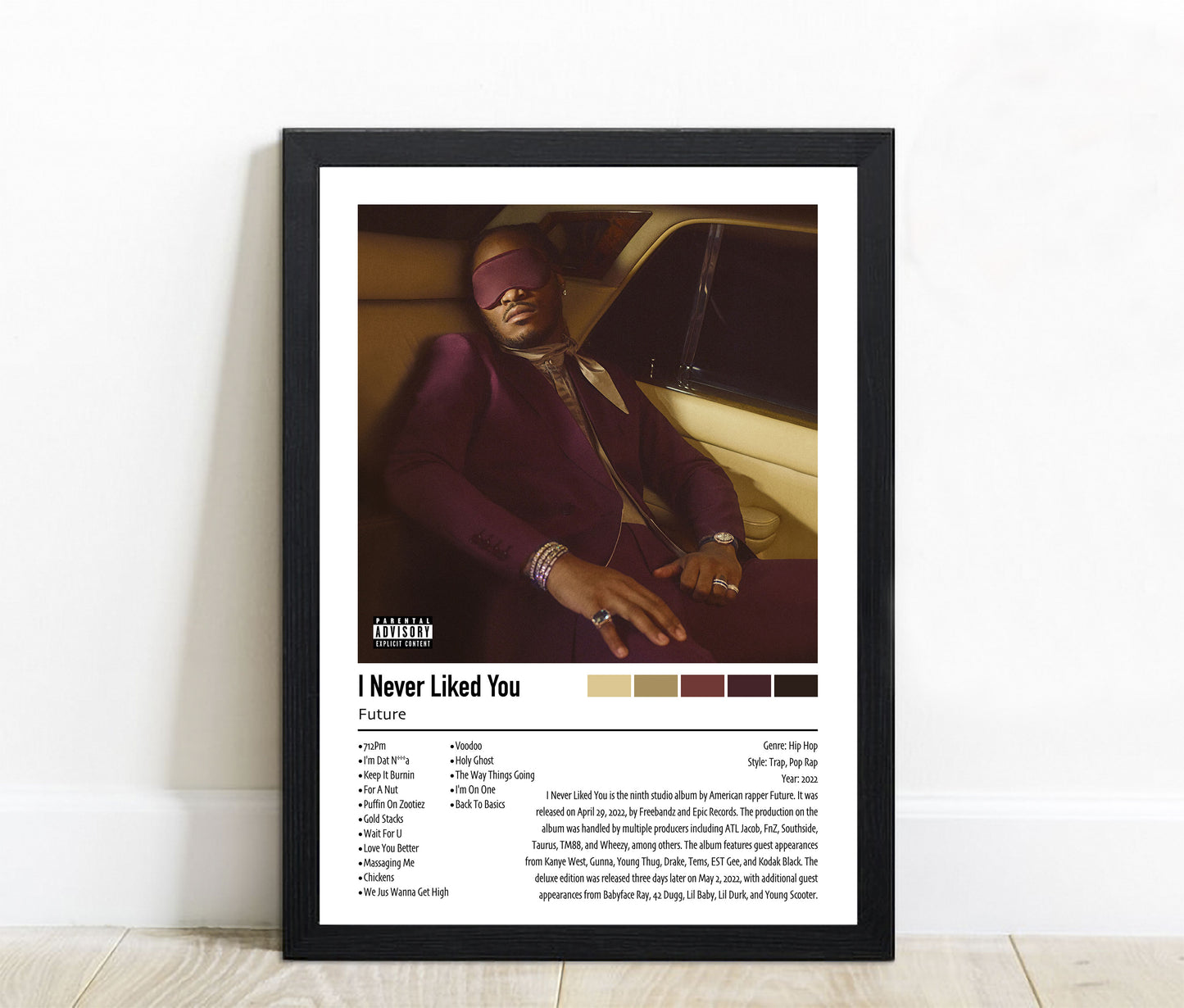 Future | I Never Liked You | Custom Album Cover Poster Print