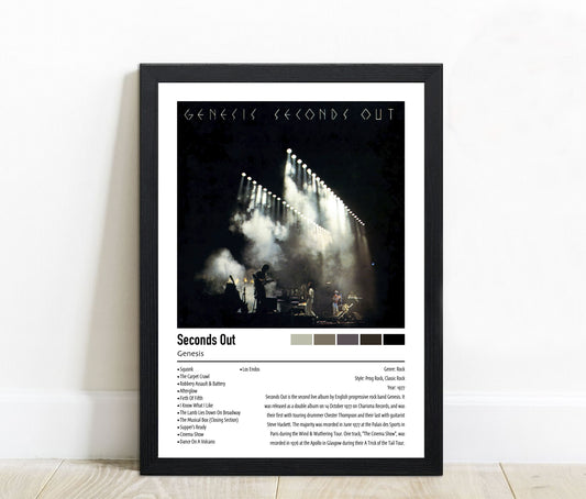 Genesis | Seconds Out | Custom Album Cover Poster Print