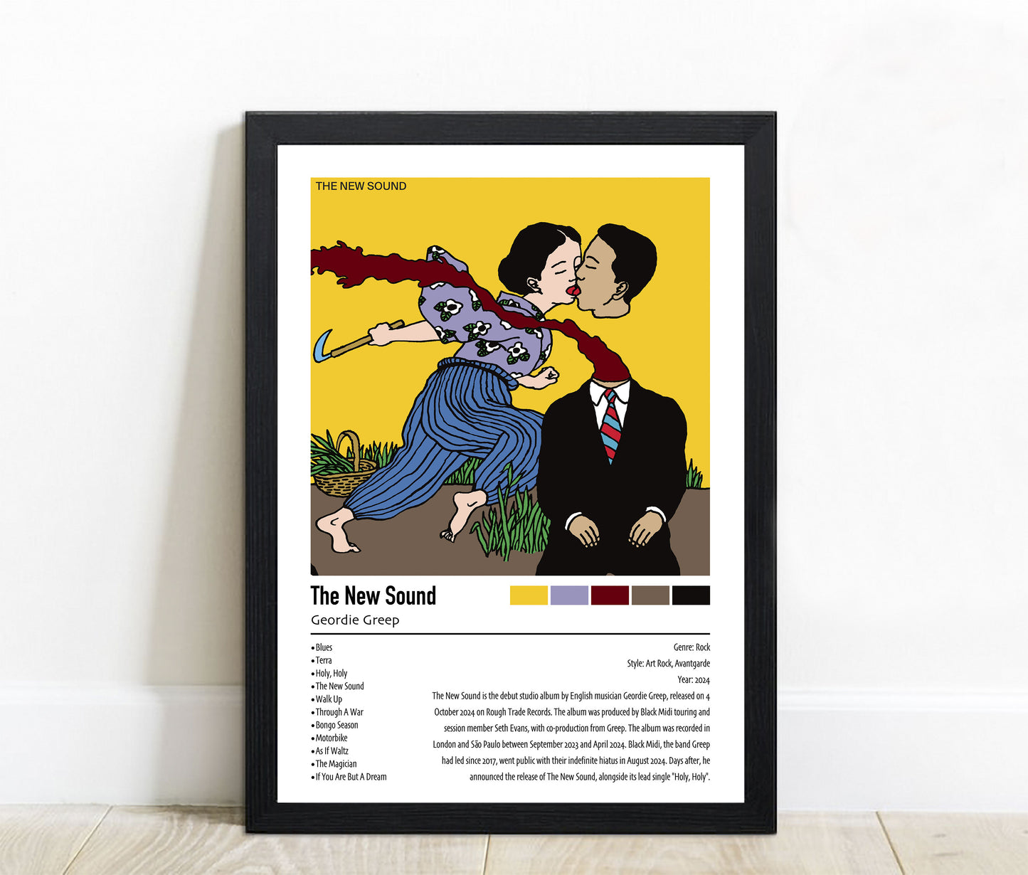 Geordie Greep |The New Sound | Custom Album Cover Poster Print