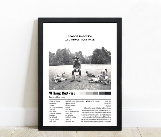 George Harrison | All Things Must Pass | Custom Album Cover Poster Print