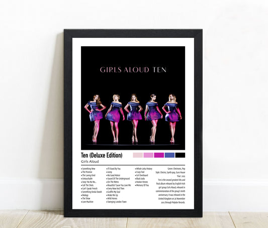 Girls Aloud | Ten (Deluxe Edition) | Custom Album Cover Poster Print