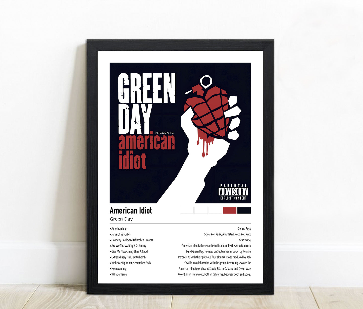 Green Day | American Idiot | Custom Album Cover Poster Print