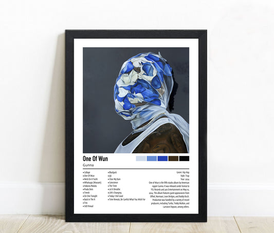 Gunna | One Of Wun | Custom Album Cover Poster Print