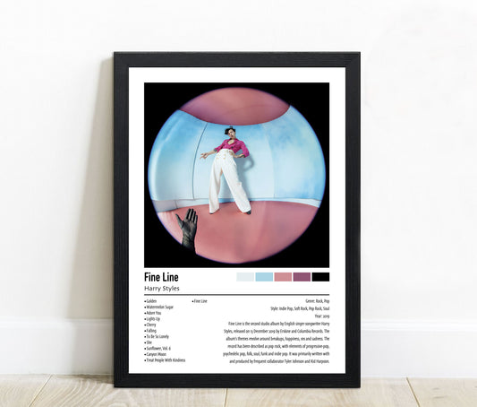Harry Styles | Fine Line | Custom Album Cover Poster Print