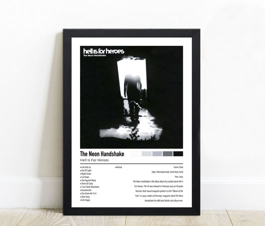 Hell Is For Heroes | The Neon Handshake | Custom Album Cover Poster Print