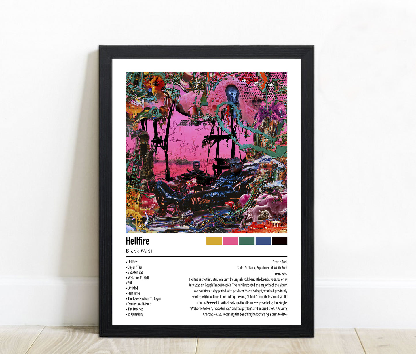 Black Midi | Hellfire | Custom Album Cover Poster Print