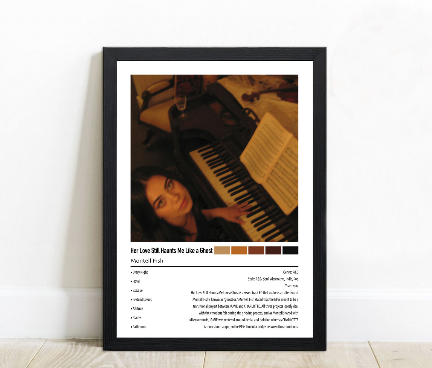 Montell Fish | Her Love Still Haunts Me Like a Ghost | Custom Album Cover Poster Print