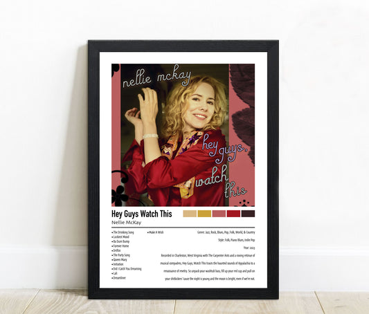 Nellie Mckay | Hey Guys Watch This | Custom Album Cover Poster Print