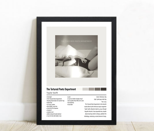 Taylor Swift | The Tortured Poets Department | Custom Album Cover Poster Print