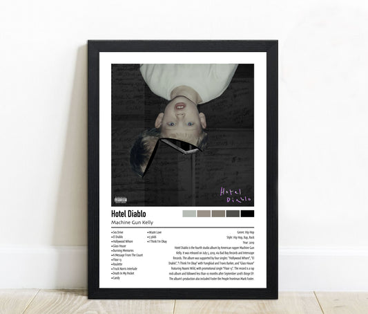 Machine Gun Kelly | Hotel Diablo | Custom Album Cover Poster Print