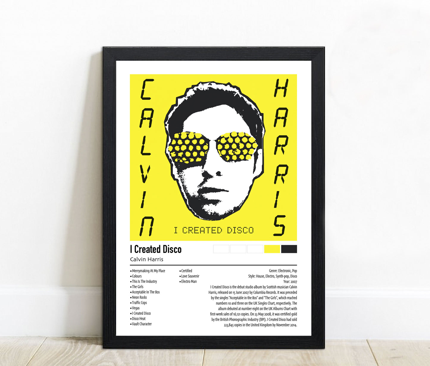 Calvin Harris | I Created Disco | Custom Album Cover Poster Print