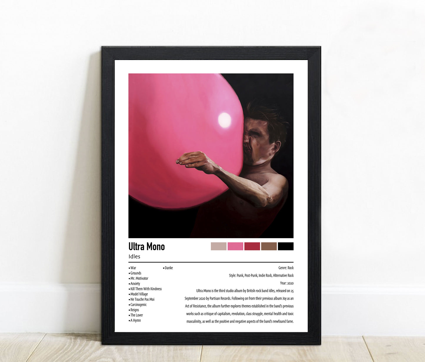 Idles | Ultra Mono | Custom Album Cover Poster Print