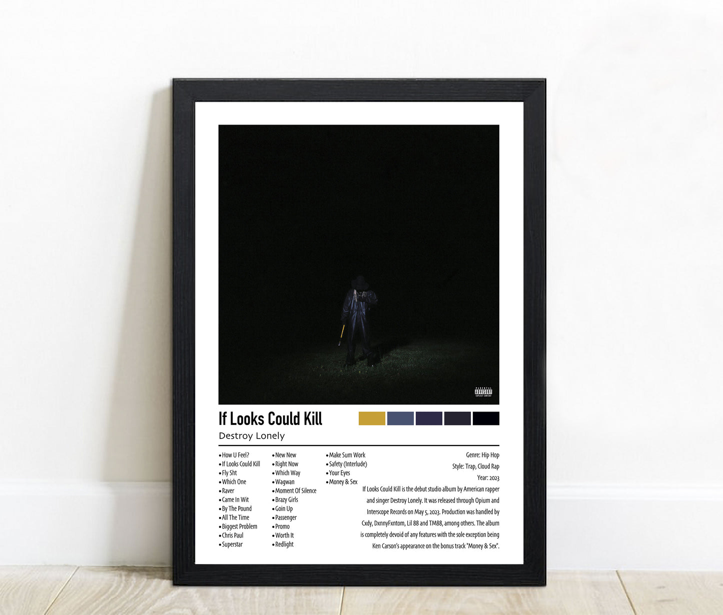 Destroy Lonely | If Looks Could Kill | Custom Album Cover Poster Print