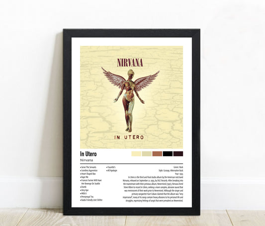 Nirvana | In Utero | Custom Album Cover Poster Print
