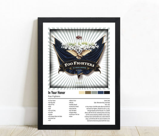 Foo Fighters | In Your Honor | Custom Album Cover Poster Print