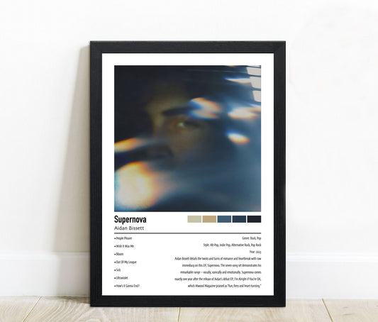 Aidan Bissett | Supernova | Custom Album Cover Poster Print
