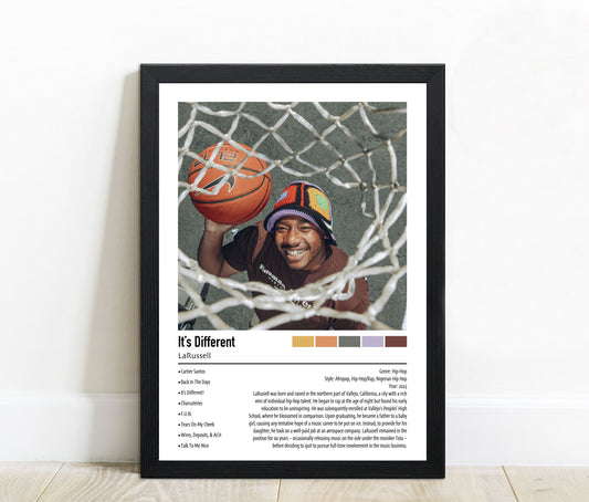 LaRussell | It's Different | Custom Album Cover Poster Print