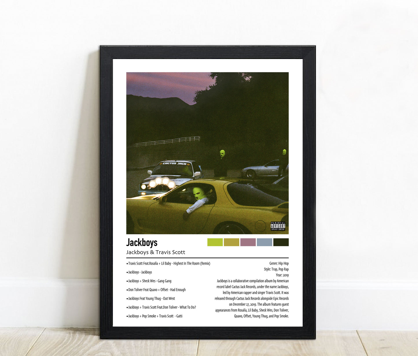 Jackboys & Travis Scott | Jackboys | Custom Album Cover Poster Print