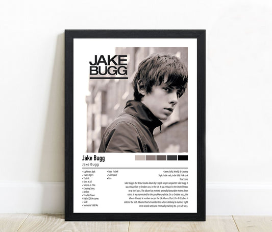 Jake Bugg | Jake Bugg | Custom Album Cover Poster Print