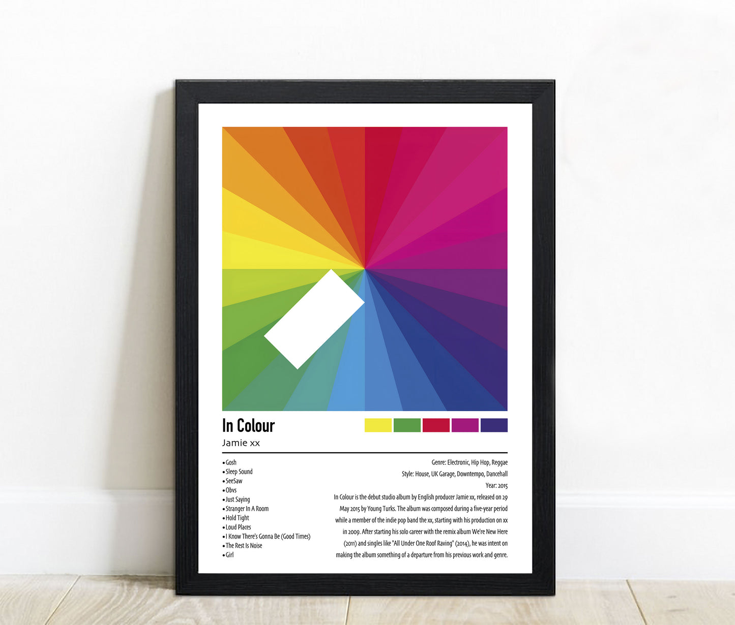 Jamie xx | In Colour | Custom Album Cover Poster Print