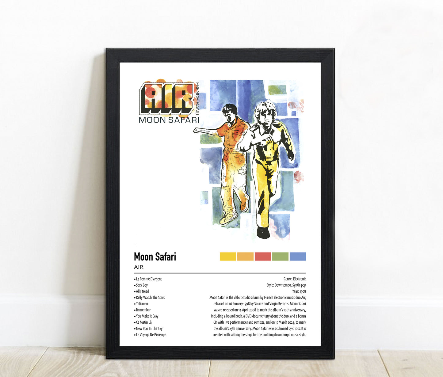 AIR | Moon Safari | Custom Album Cover Poster Print
