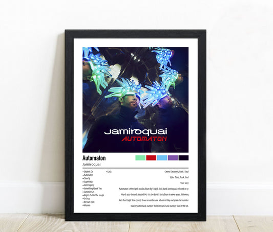 Jamiroquai | Automaton | Custom Album Cover Poster Print