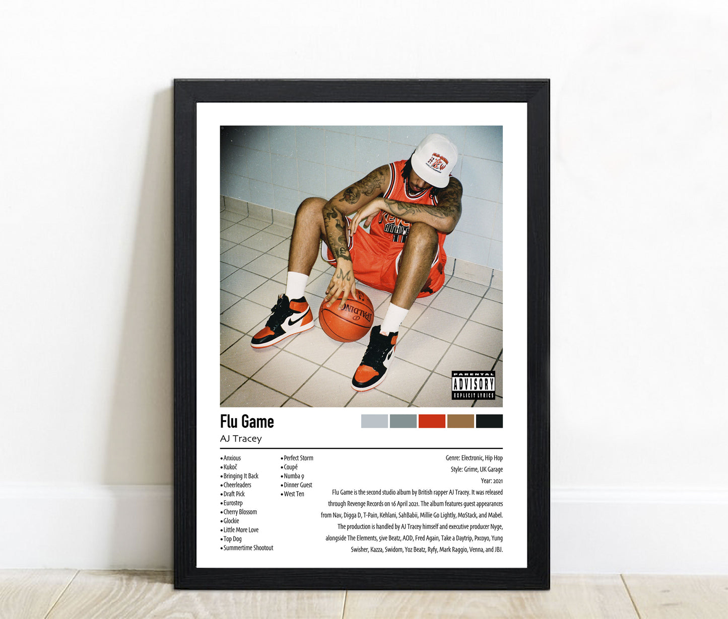 AJ Tracey | Flu Game | Custom Album Cover Poster Print