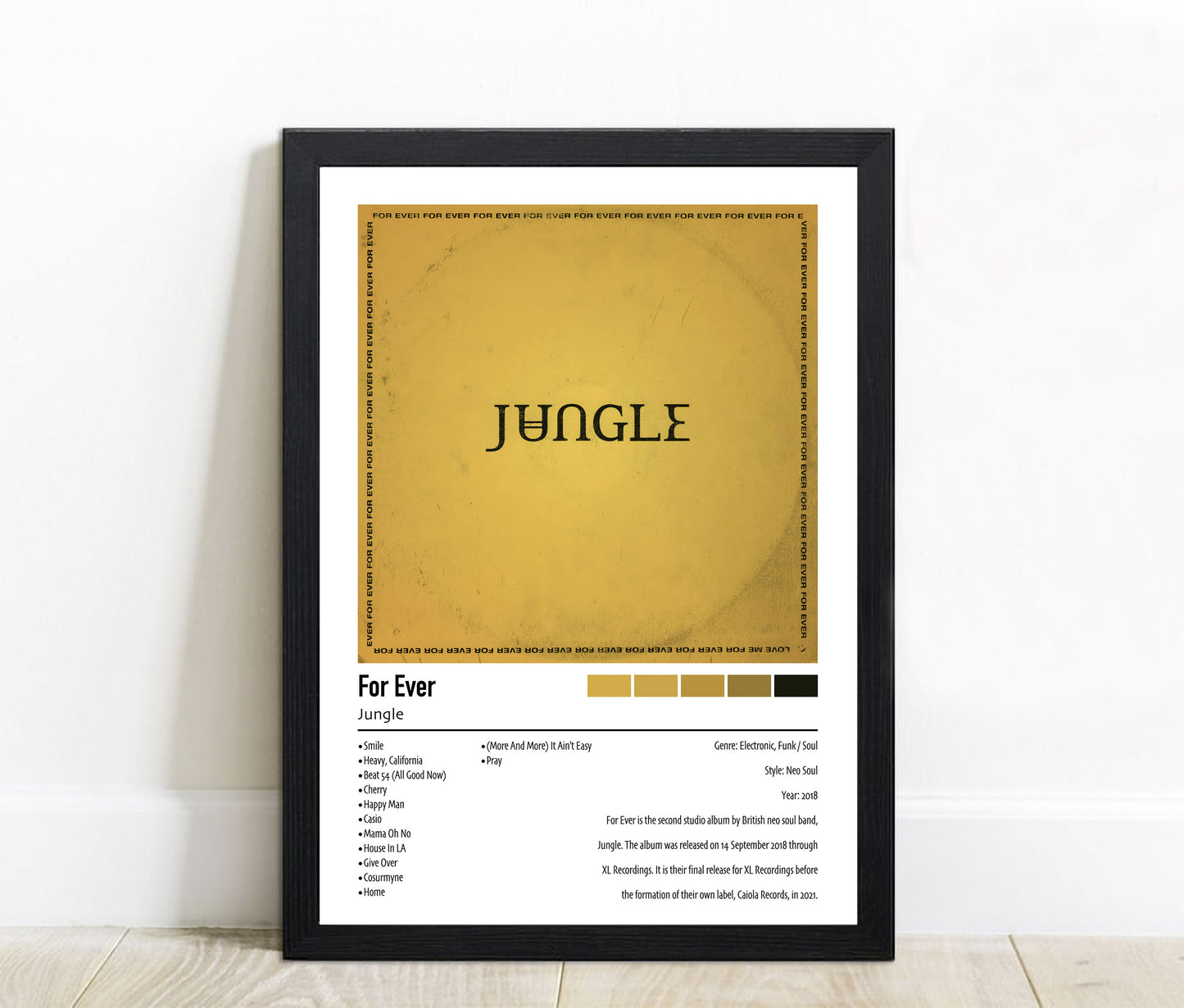Jungle | For Ever | Custom Album Cover Poster Print