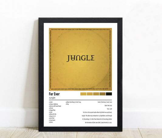 Jungle | For Ever | Custom Album Cover Poster Print