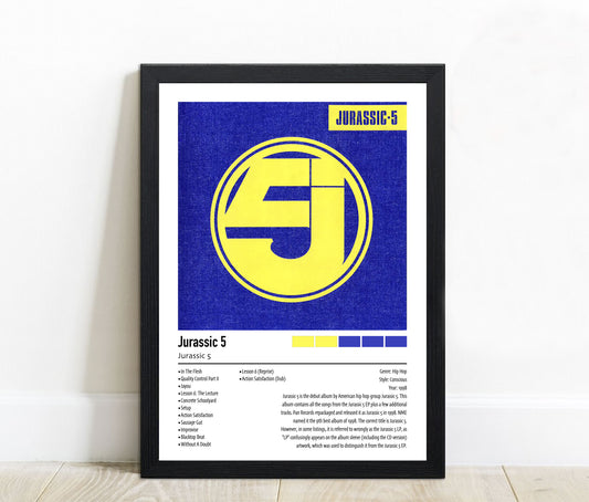 Jurassic 5 | Jurassic 5 | Custom Album Cover Poster Print