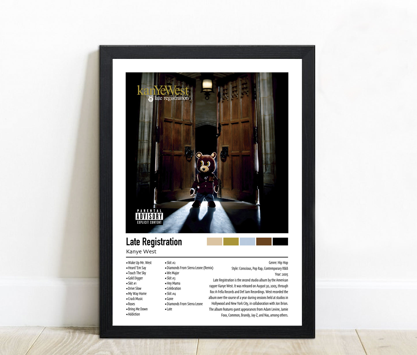 Kanye West | Late Registration | Custom Album Cover Poster Print