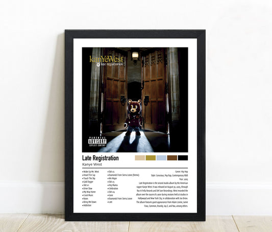 Kanye West | Late Registration | Custom Album Cover Poster Print