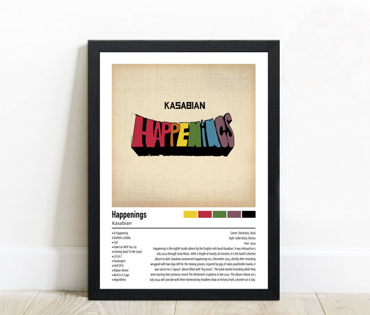 Kasabian | Happenings | Custom Album Cover Poster Print