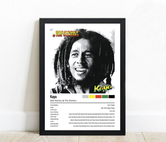 Bob Marley & The Wailers | Kaya | Custom Album Cover Poster Print