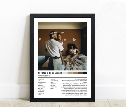 Kendrick Lamar | Mr Morale & The Big Steppers | Custom Album Cover Poster Print