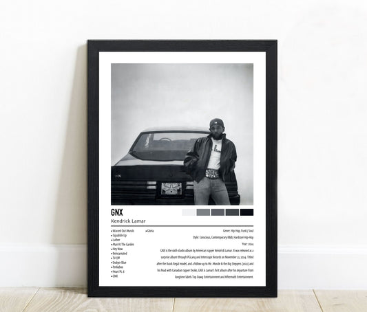 Kendrick Lamar | GNX | Custom Album Cover Poster Print