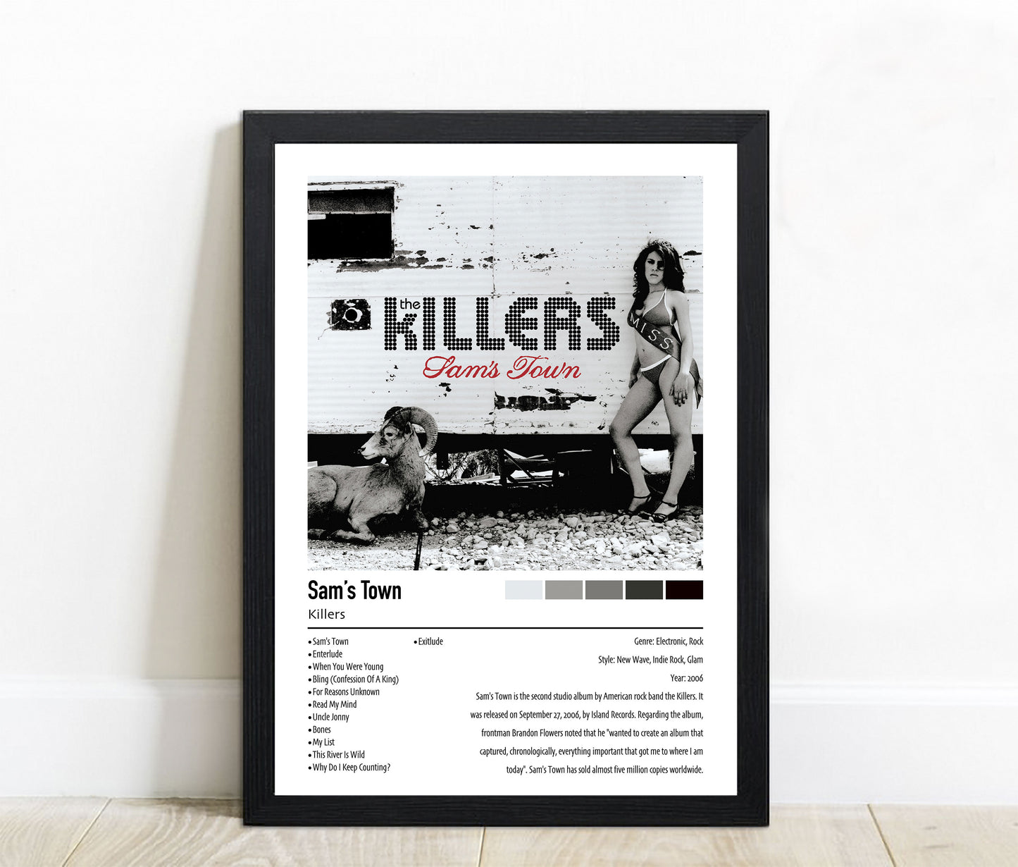 Killers | Sam's Town | Custom Album Cover Poster Print