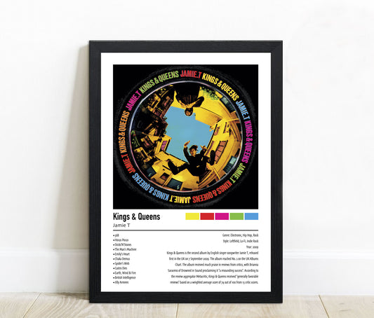 Jamie T | Kings & Queens | Custom Album Cover Poster Print