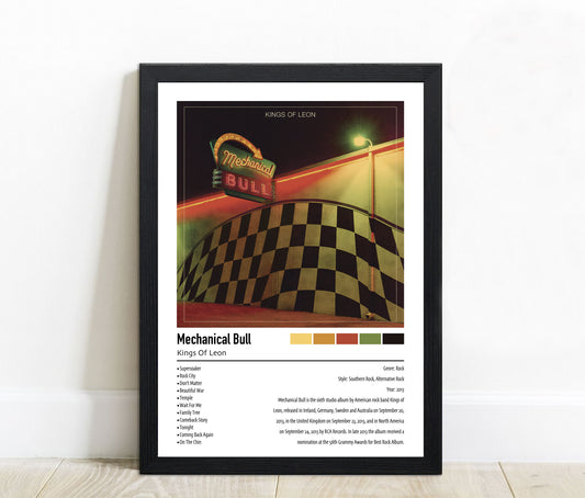 Kings Of Leon | Mechanical Bull | Custom Album Cover Poster Print