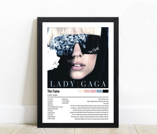 Lady Gaga | The Fame | Custom Album Cover Poster Print