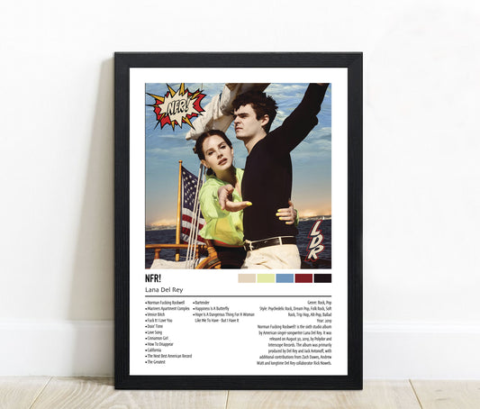 Lana Del Rey | NFR! | Custom Album Cover Poster Print