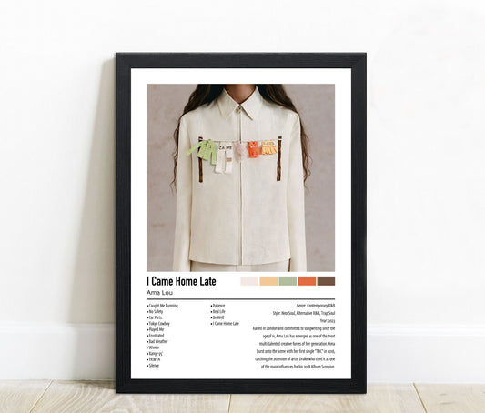 Ama Lou | I Came Home Late | Custom Album Cover Poster Print
