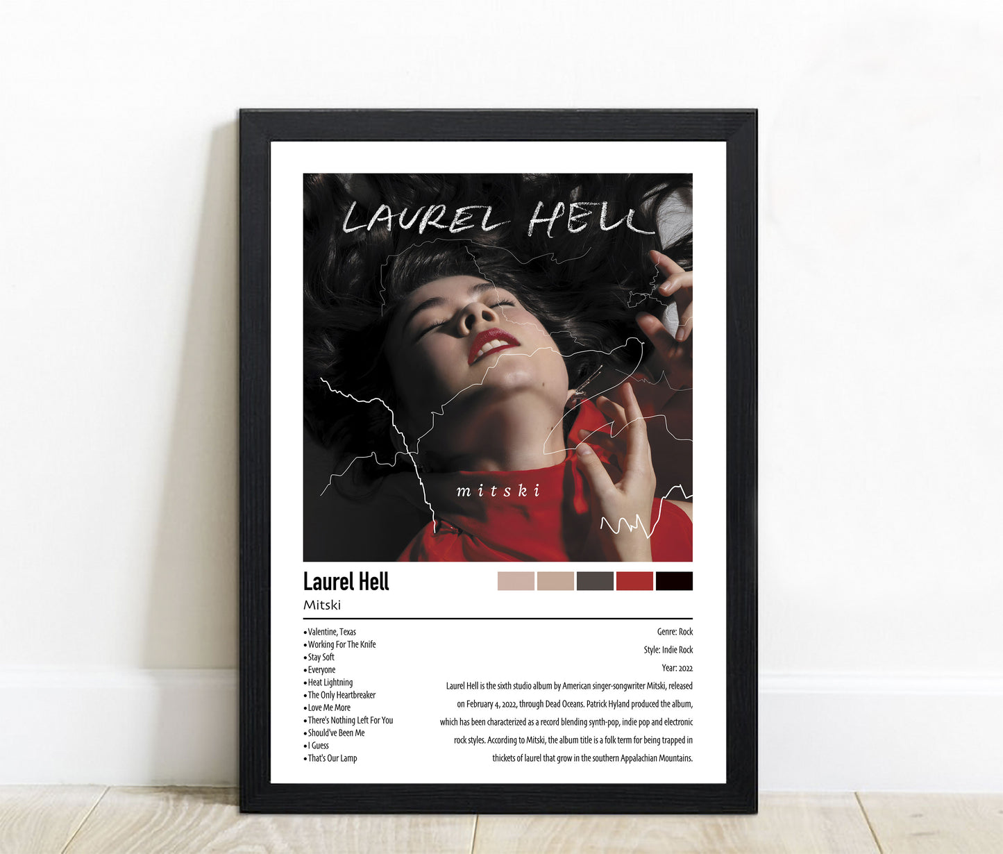 Mitski | Laurel Hell | Custom Album Cover Poster Print